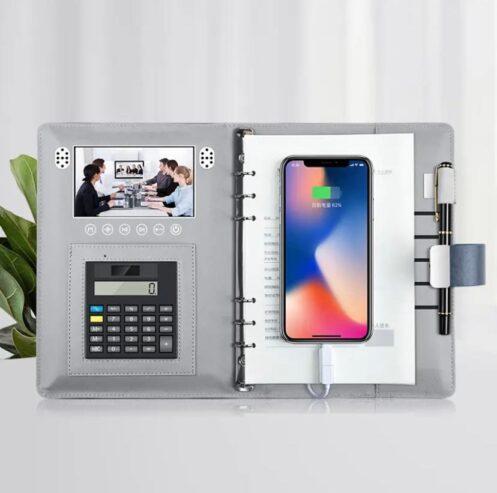 Bloc-notes PowerBank multifonctionnel avec écran et calculatrice – Clé USB 16GB